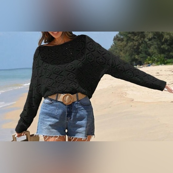 Women's Black Sweater - Picture 5 of 6